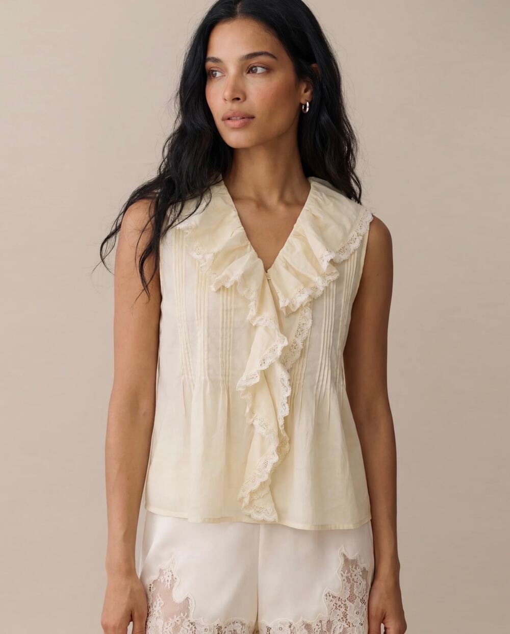 sorella Eve Cotton Top butter yellow $147 sz XS